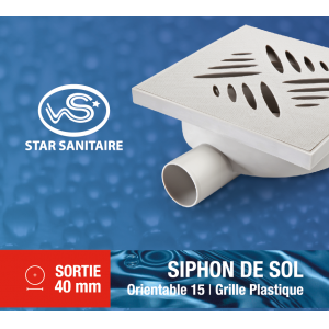 SIPHON SOL PLASQ ORIENT S40 STAR SANITAIRE