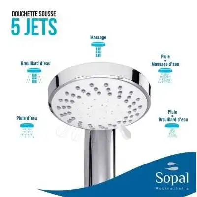 DOUCHETTE ∅100 5 JETS SOUSSE SOPAL SOPAL - 2