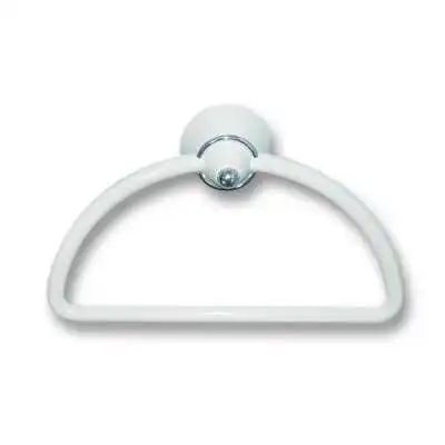 PORTE SERVIETTES DEMI-ROND EN ABS BLANC/CHROMÉ LUXPLAST LUX-PLAST - 1