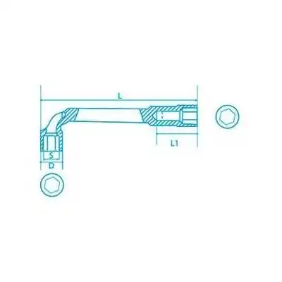 CLÉ À PIPE 20MM ACEM ACEM - 1 CLÉ À PIPE 20MM ACEM ACEM - 1