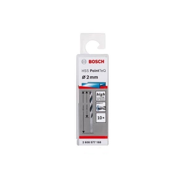 FORET METAL 2MM HSS-TEQ 10 PIECES BOSCH