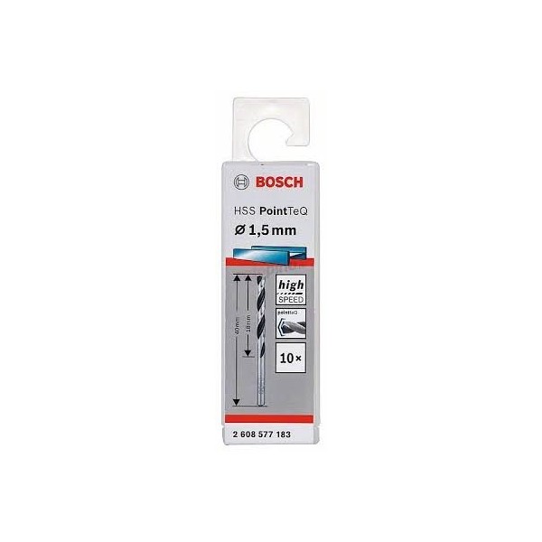 FORET METAL 1.5MM HSS-TEQ 10 PIECES BOSCH