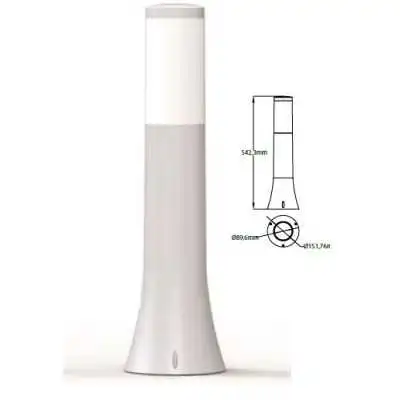 POTELET D'ÉXTERIEUR GRIS E27/IP44 HOROZ ELECTRIC HOROZ ELECTRIC - 1