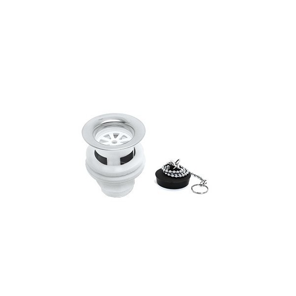BONDE LAVABO D32MM AVEC CHANIETTE AQUAPLAST