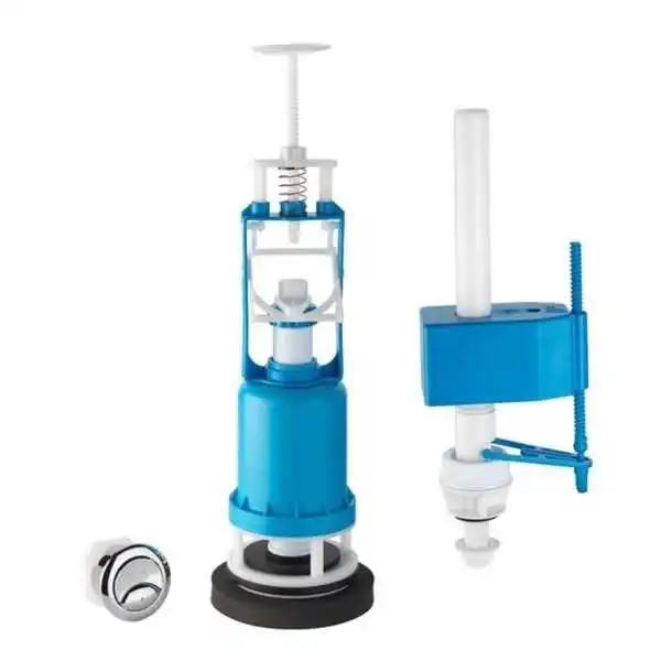 MÉCANISME CHASSE À BOUTON POUSSOIR AVEC FLOTTEUR ALIMENTATION BASSE AQUAPLAST