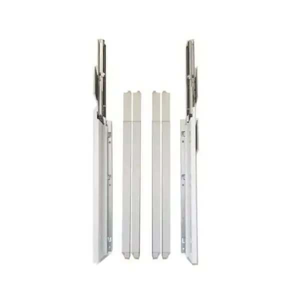 KIT METABOX AVEC 4 TUBES CARRES SOFT CLOSE 50CM BLANC BB1500DD DTC