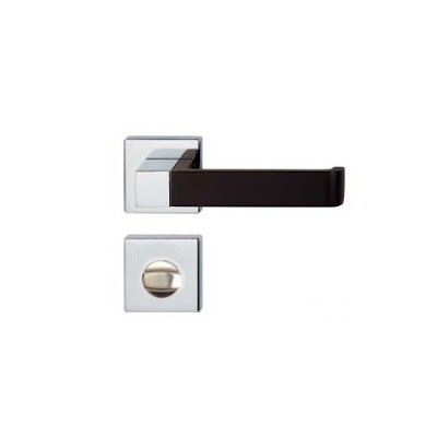 POIGNEE DE PORTE ROSACE 905586 CONDAMNATION CHROME-MARRON DELIA
