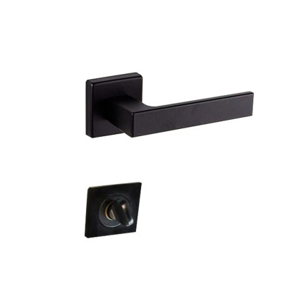 POIGNEE DE PORTE ROSACE ALHAMBRA CONDAMNATION NOIR MAT STAP STAP - 1