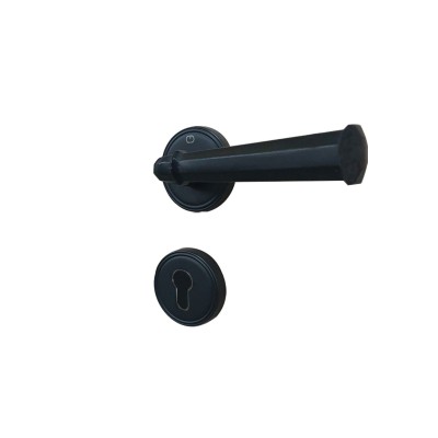 POIGNEE DE PORTE ROSACE GENA MP24 TROU DE CYLINDRE NOIR CEBI CEBI - 1