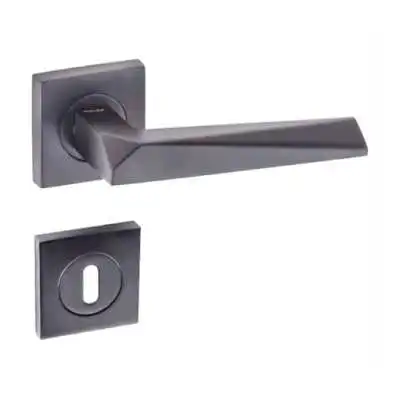 POIGNÉE DE PORTE PRIZMA PETIT TROU GRIS FONCÉ DOGANLAR DOGANLAR - 1