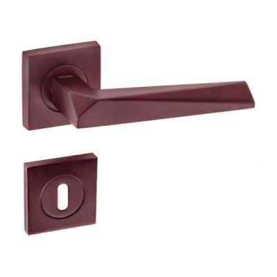 POIGNEE DE PORTE ROSACE PRIZMA TROU DE CLE CINNAMON DOGAN DOGANLAR - 1