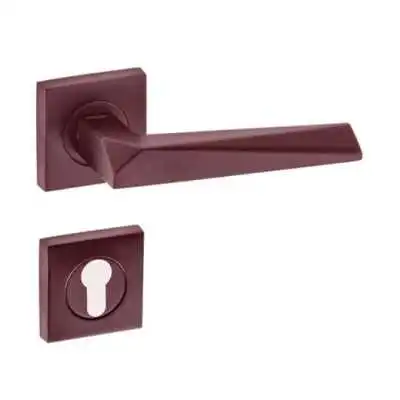 POIGNEE DE PORTE AVEC ROSACE PRIZMA TROU DE CYLINDRE CINNAMON DOGAN