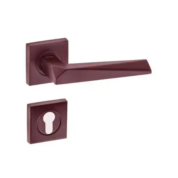 POIGNEE DE PORTE AVEC ROSACE PRIZMA TROU DE CYLINDRE CINNAMON DOGAN