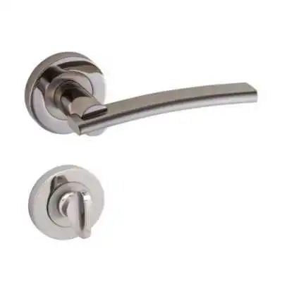 POIGNEE DE PORTE AVEC ROSACE LALE CONDAMNATION SATINE-CHROME DOGAN