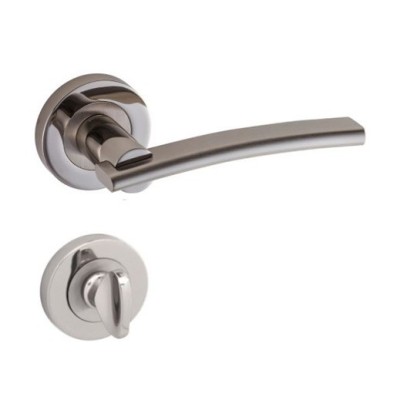 POIGNEE DE PORTE ROSACE LALE CONDAMNATION SATINE-CHROME DOGAN