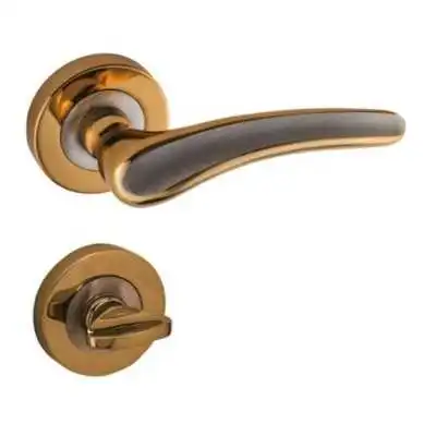 POIGNÉE DE PORTE AVEC ROSACE YAKUT CONDAMNATION SATINE-ALBRIFINE DOGANLAR DOGANLAR - 1