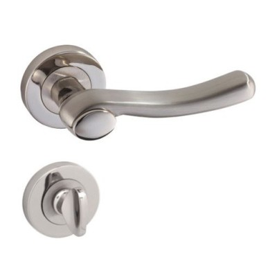 POIGNEE DE PORTE ROSACE DILARA CONDAMNATION SATINE-CHROME DOGANLAR DOGANLAR - 1