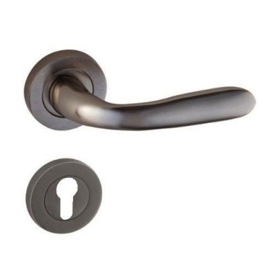 POIGNEE DE PORTE ROSACE BORA TROU DE CYLINDRE GRIS DOGANLAR DOGANLAR - 1