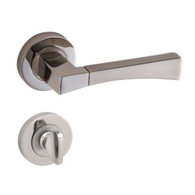 POIGNEE DE PORTE ROSACE SIMGE CONDAMNATION SATINE-CHROME DOGANLAR DOGANLAR - 1