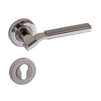 POIGNEE DE PORTE ROSACE ASOS TROU DE CYLINDRE SATINE-CHROME DOGANLAR DOGANLAR - 1