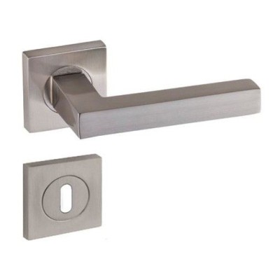 POIGNEE DE PORTE ROSACE HERA TROU DE CLE SATINE DOGANLAR DOGANLAR - 1