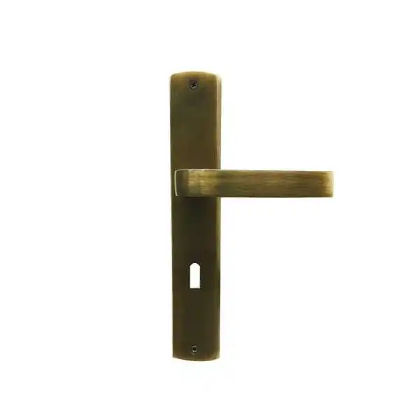 POIGNÉE DE PORTE SUR PLAQUE TUTKU PETIT TROU BRONZE DOGANLAR