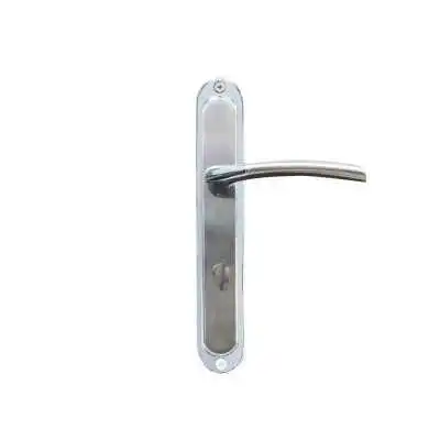 POIGNEE DE PORTE PLAQUE 5520 CONDAMNATION CHROME-SATINE DELIA