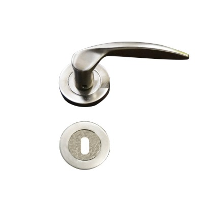 POIGNEE DE PORTE ROSACE CARTHAGE TROU DE CLE SATIN STAP STAP - 1