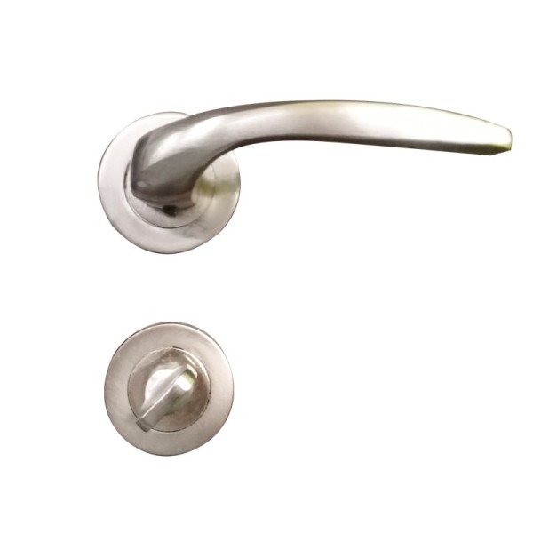 POIGNÉE DE PORTE SUR ROSACE DOLMABAHCE CONDAMNATION SATIN STAP