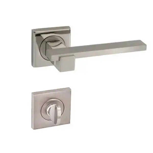 POIGNEE DE PORTE AVEC ROSACE PAYTAZ CONDAMNATION SATINE-CHROME DOGNLAR