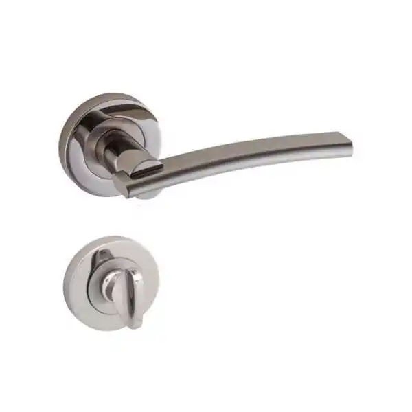 POIGNEE DE PORTE AVEC ROSACE LAMA CONDAMNATION SATINE-CHROME DOGANLAR