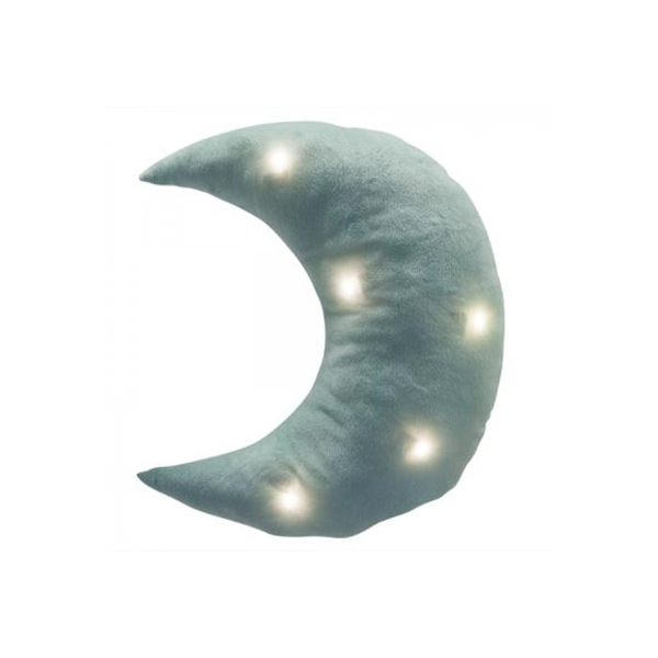 COUSSIN LED FORME LA LUNE BLEU ATMOSPHERA