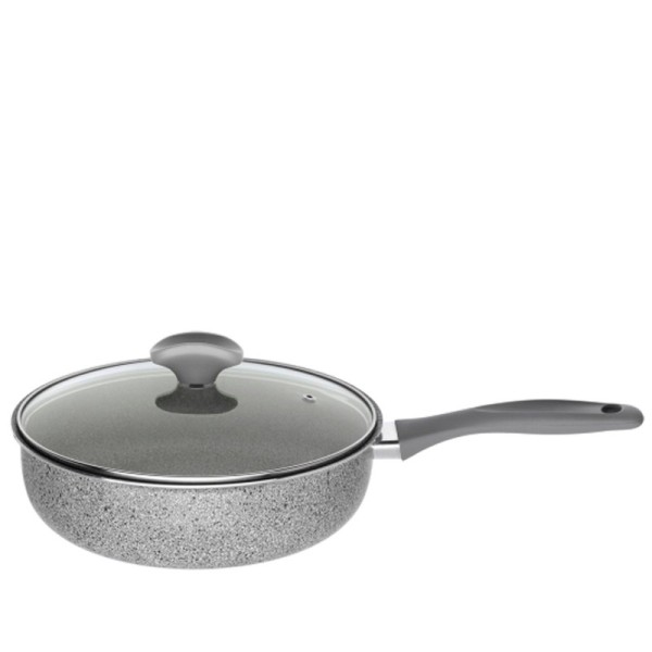 SAUTEUSE Ø24CM AVEC COUVERCLE GRANITE WINOX