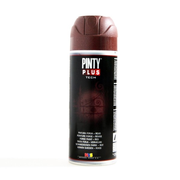 PEINTURE ROUGE EFFET FER FORGÉ EN SPRAY PINTY PLUS