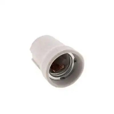 DOUILLE CULOT E27 EN PORCELAINE - 1