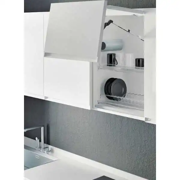 SUPPORT DE PLAQUE TRANSPARENT DE PROFIL EN ALUMINIUM AVEC PLATEAU EN PLASTIQUE 60CM STARAX